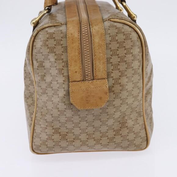 CELINE Macadam Canvas Boston Bag Pvc Beige Gold - Picture 5 of 12